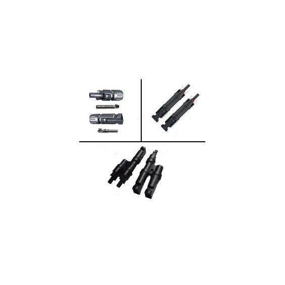Kit connettori MC4 per parallelo 2 pannelli