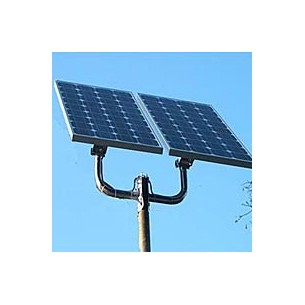 Supporto testapalo doppio per 2 pannelli da 40W a 100W