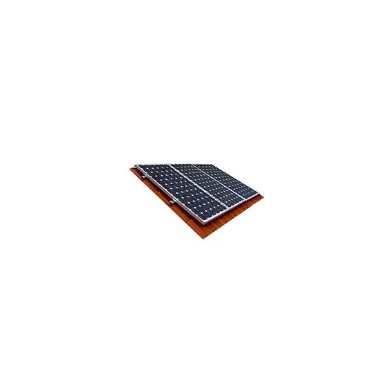 Kit montaggio su tegola 3 pannelli da 50 a 500W fotovoltaici