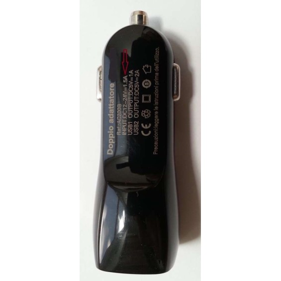 Adattatore Accendino con doppia presa USB