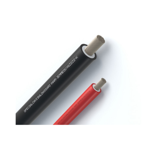 Coppia di cavi unipolari 6 mmq rosso/nero