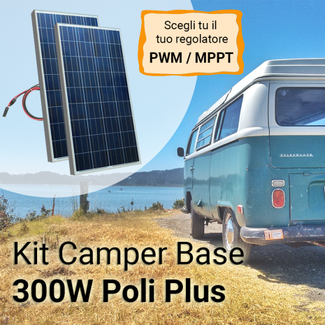 Kit Solare Camper 300W Poli Plus Base