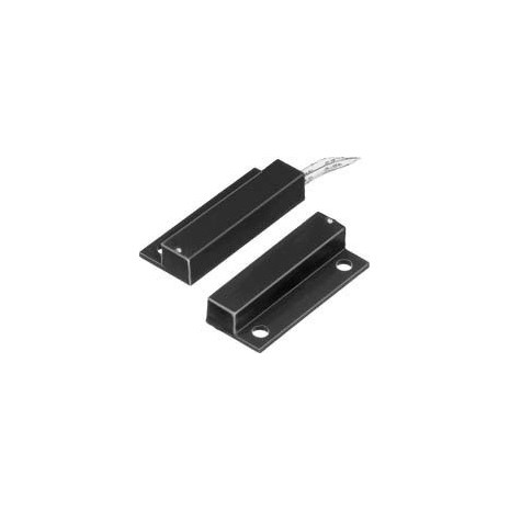 Contatto magnetico per il controllo dell'apertura di porte e finestre con flangia laterale