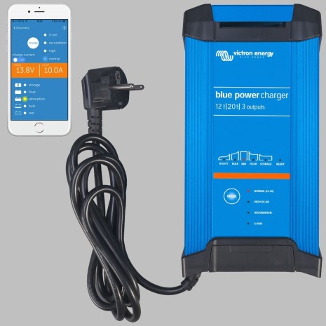 Caricabatterie intelligente IUoU 12V 20A - 3 uscite - SMART