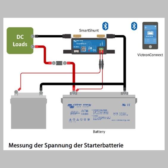 Victron SmartShunt 500A, connessione Bluetooth tramite app