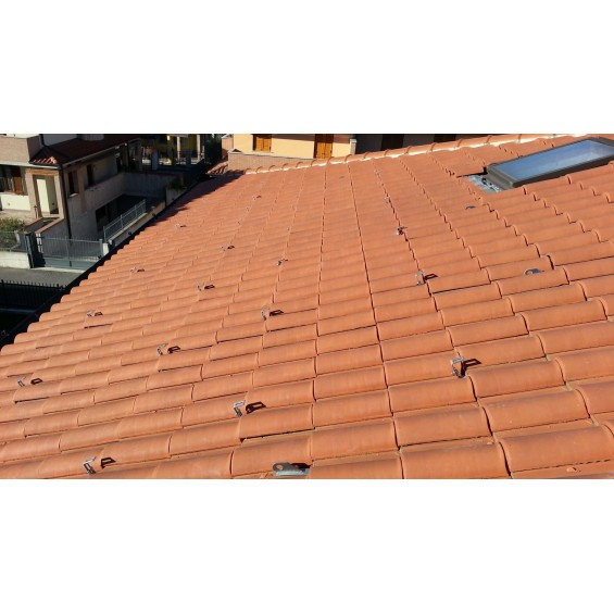 Staffa inox per supporto tegola