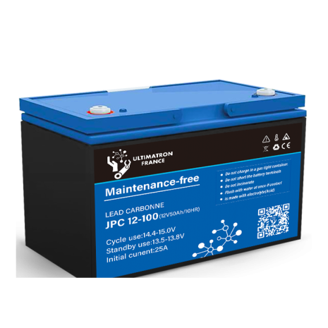 Batteria 100Ah 12V Ultimatron Piombo-Carbonio Deep Cycle