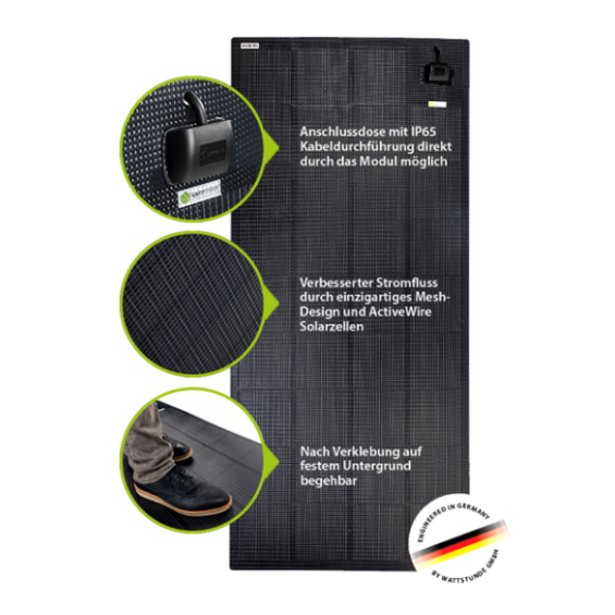 100W pannello flessibile versione marina Wattstunde
