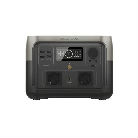River 2 Max Power Station 512Wh Litio + Inverter 500W + aliment. 5V/12V EcoFlow