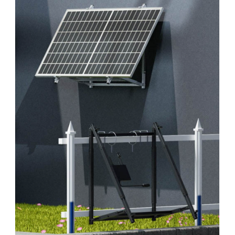 Impianto Plug&Play 410W con microinverter 300W pieghevole da balcone o muro