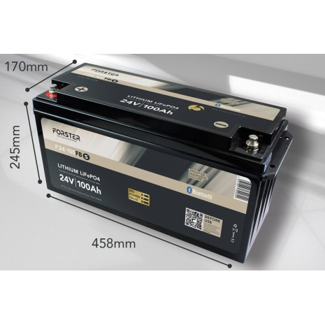 Batteria LiFePO4 100Ah 25,6V - Forster Standard