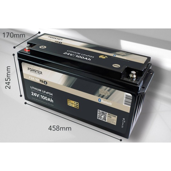 Batteria LiFePO4 100Ah 25,6V - Forster Standard