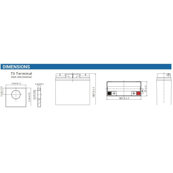 Batteria 18Ah 12V Deep Cycle