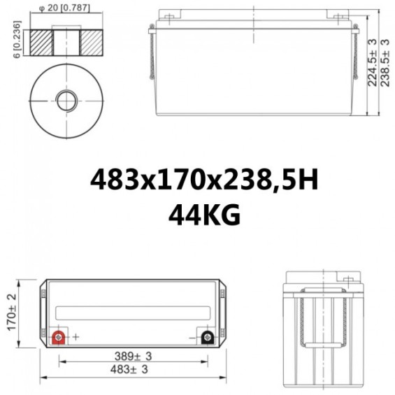 Batteria 150Ah 12V Deep Cycle