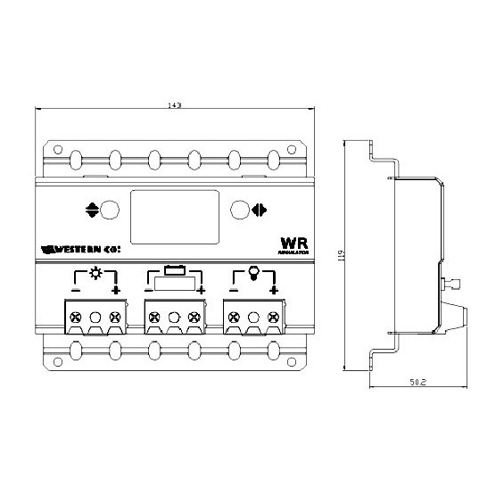 Regolatore di carica Western WR10-20