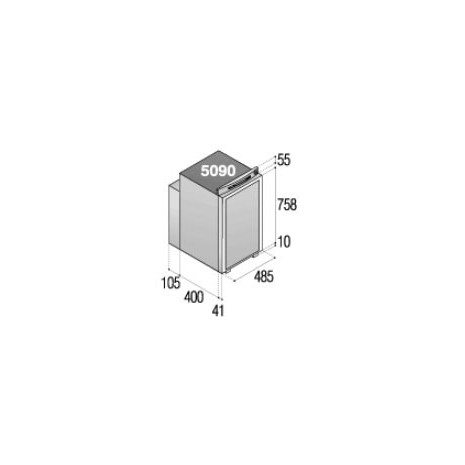 Frigo Trivalente 90l Serie 3ways Vitrifrigo
