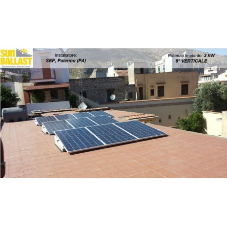 Supporto zavorra per pannelli fotovoltaici
