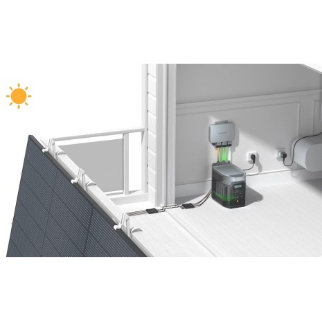 Impianto Plug&Play PowerStream Ecoflow 400W con Delta 2