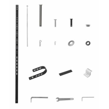 Kit di ganci per fissaggio pannello su balcone o ringhiera