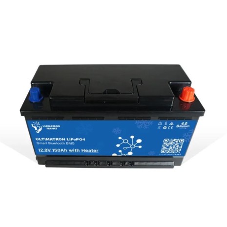 Batteria LiFePO4 12V 150Ah Under Seat Ultimatron con riscaldatore