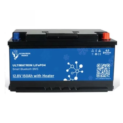 Batteria LiFePO4 12V 150Ah Under Seat Ultimatron con riscaldatore
