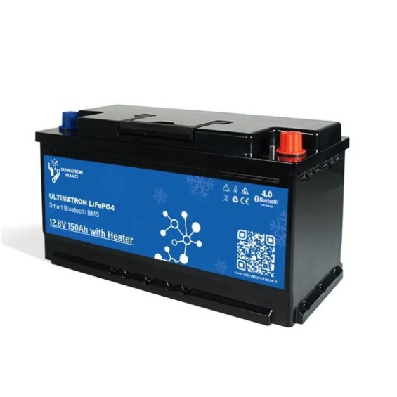 Batteria LiFePO4 12V 150Ah Under Seat Ultimatron con riscaldatore