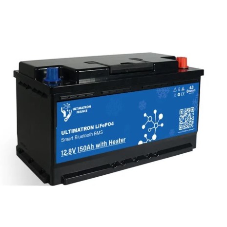 Batteria LiFePO4 12V 150Ah Under Seat Ultimatron con riscaldatore