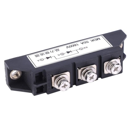 Morsettiera con doppio diodo di blocco b50A