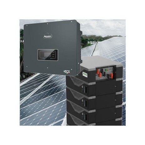 Kit trifase 8kW con accumulo 23,2kWh - Impianto fotovoltaico conforme CEI-021 per connessione alla rete