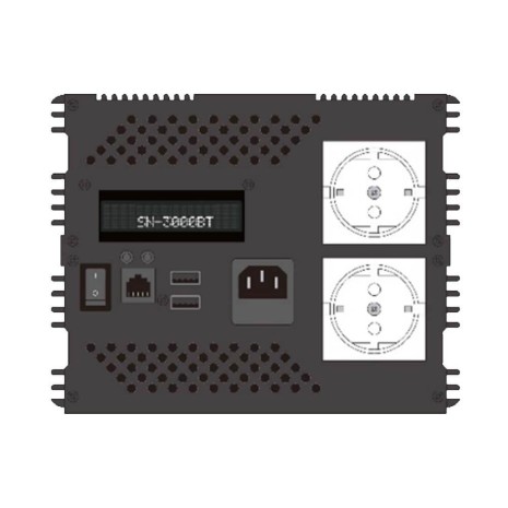 Inverter onda pura FRARON 3000W/12V - caricabatterie 20A - Commutatore di rete automatico