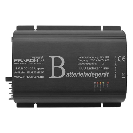 Caricabatterie 220V 12V 20A camper e nautica
