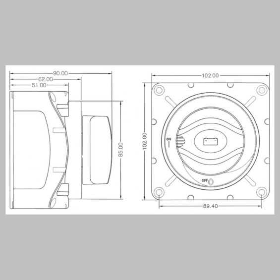 Interruttore-sezionatore stacca batteria rotativo 600A