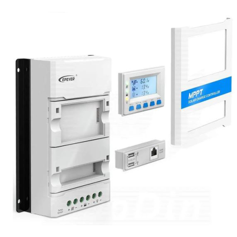 Regolatore di carica 30A MPPT componibile 12/24V con display
