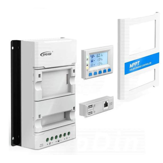 Regolatore di carica 30A MPPT componibile 12/24V con display