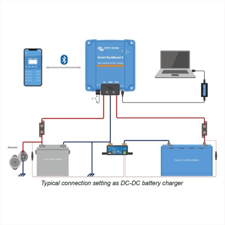 DC-DC Victron  Smart ORION XS 12/12 - 50A - booster per batterie servizi