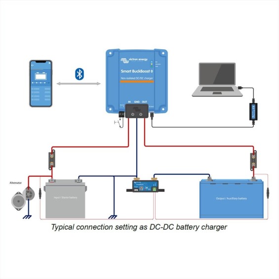 DC-DC Victron  Smart ORION XS 12/12 - 50A - booster per batterie servizi