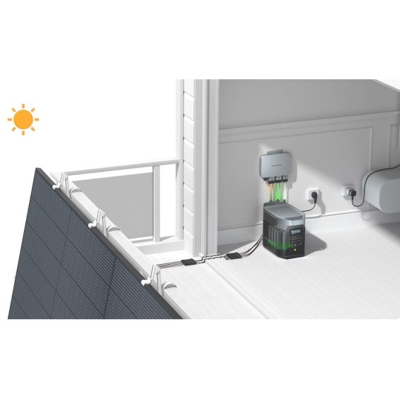 Impianto Plug&Play PowerStream Ecoflow 800W con Delta 2 Max