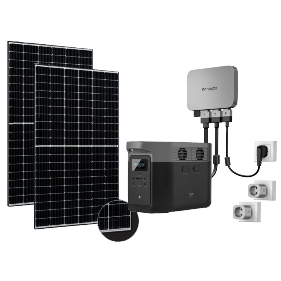 Impianto Plug&Play PowerStream Ecoflow 800W con Delta 2 Max