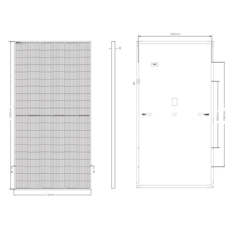 Pannello Fotovoltaico Monocristallino 470W 24V Jinko Solar