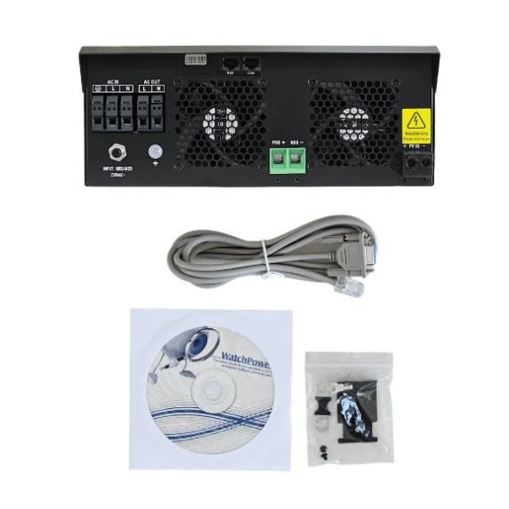 5000W/48V + reg. MPPT 80A/4000W 500 Voc Edison Inverter onda pura