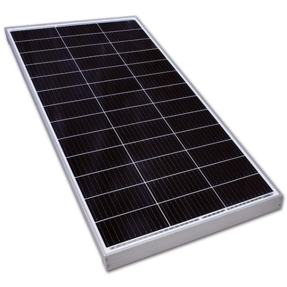 200W Pannello Fotovoltaico Monocristallino 12V con supporto integrato e 5m di cavo bipolare guainato