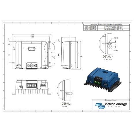 Regolatore di carica  MPPT 60A-12/24/48V Victron BlueSolar SMART