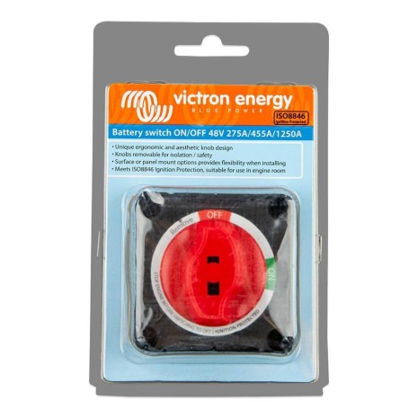 Interruttore-sezionatore stacca batteria rotativo 275A VICTRON