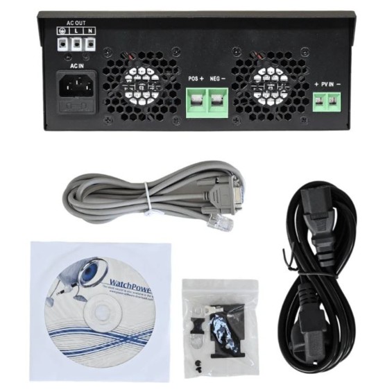 1000W/12V + reg.40A MPPT Edison Inverter Ibrido Solare Fotovoltaico onda pura | Regolatore MPPT
