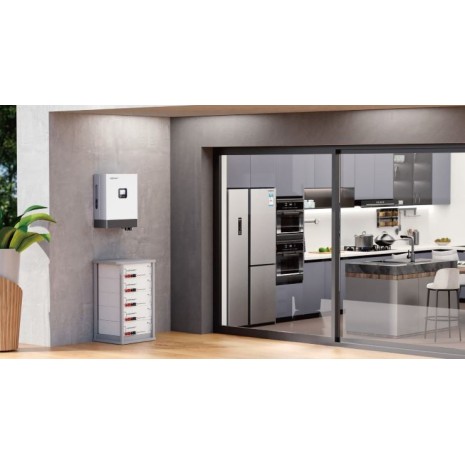 Kit fotovoltaico a isola 6kW inverter 6kW e batterie 10kWh Litio