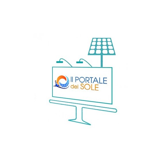 Kit illuminazione insegna a energia solare