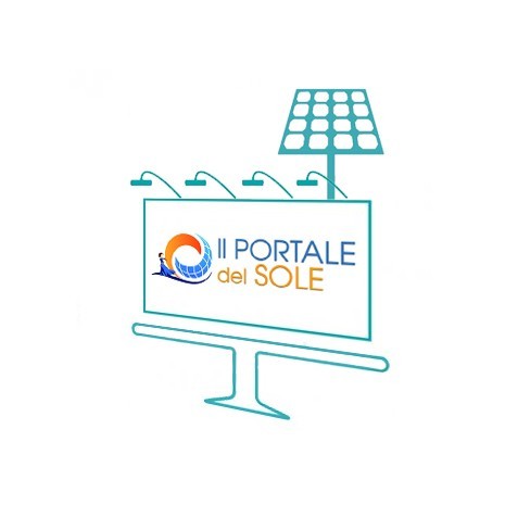 Kit illuminazione insegna a energia solare
