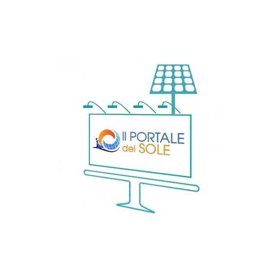 Kit illuminazione insegna a energia solare