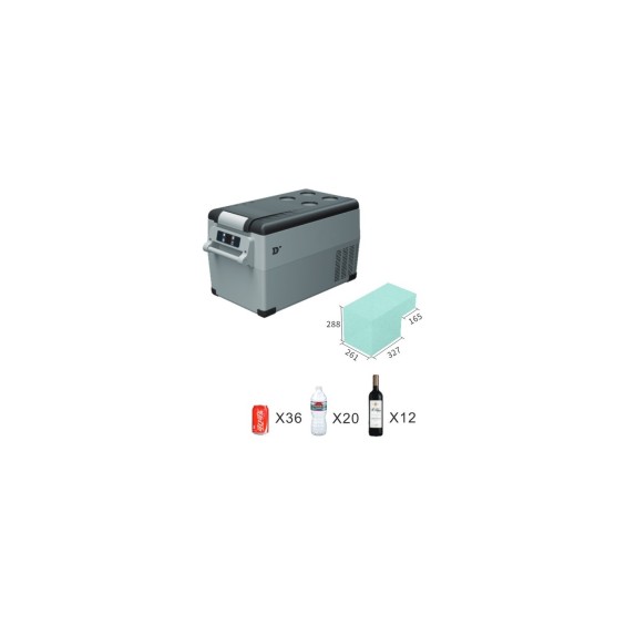 Frigorifero portatile 35 L 12/24Vdc -230Vac