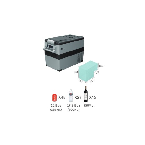 Frigorifero portatile 45 L 12/24Vdc -230Vac